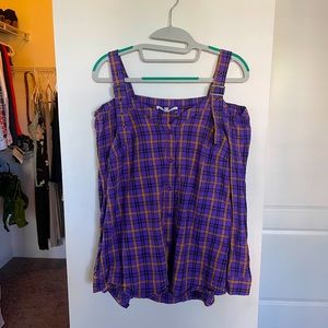 Off the shoulder flannel